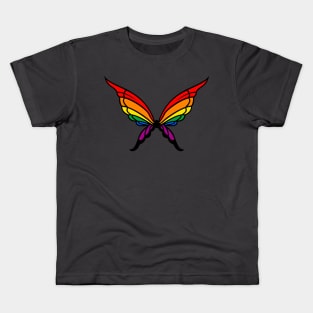 Gay/Pride Butterfly Kids T-Shirt